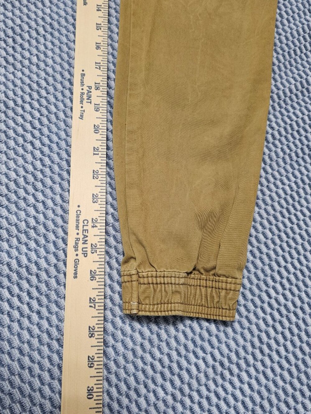 Abercrombie & fitch Khaki Button Fly Men's Denim Jogger Pants Size XS - Picture 6 of 6